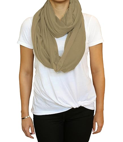 LK Baby 2pk Infinity Nursing Scarf Breastfeeding Cover Ultra Soft (Grey/Navy) - Jamouz