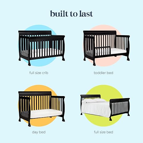 DaVinci Kalani 4-in-1 Convertible Crib in White, Greenguard Gold Certified - Jamouz