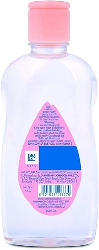 Johnson's Baby Massage Oil, 50 ml / 1.7 FL Oz - 3 Pack - Jamouz