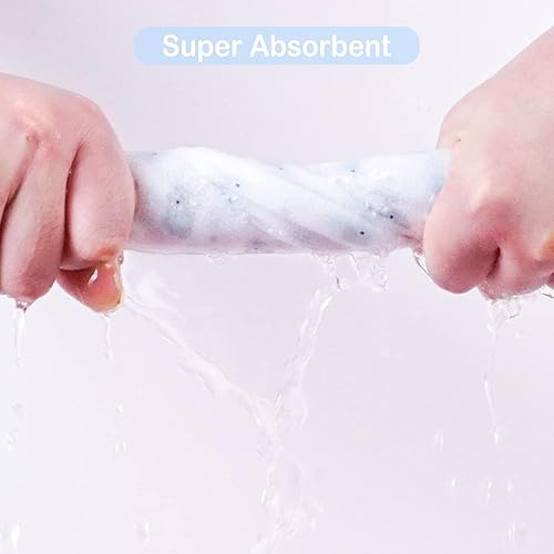 Viviland Baby Towels and Washcloths, Soft Absorbent Pink Baby Bath Towel Set, Elephant Hooded Towels with 5 Infant Face Washcloths (6 Pieces) - Jamouz