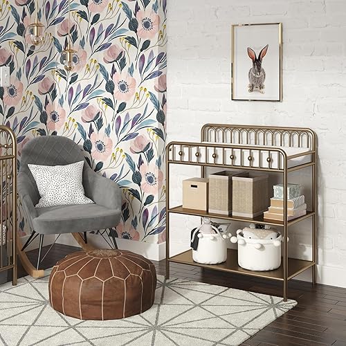 Little Seeds Monarch Hill Ivy Metal Changing Table, Gold - Jamouz