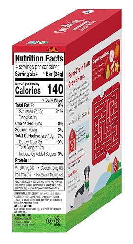 Once Upon a Farm Organic Soft Baked Kids' Bars, Mixed Berry | 8 Boxes, 32 Total Bars - Jamouz
