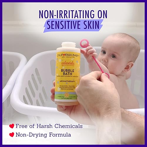 California Baby Calendula Aromatherapy Bubble Bath 13 fl oz (390 ml) - Jamouz