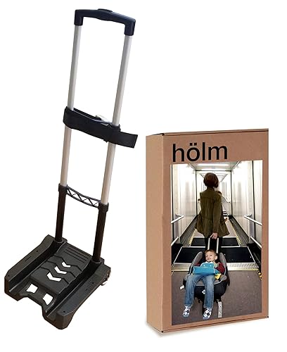 Holm Airport Car Seat Stroller Travel Cart and Child Transporter - A Carseat Roller for Traveling. Foldable, storable, and stowable Under Your Airplane seat or Over Head Compartment. - Jamouz