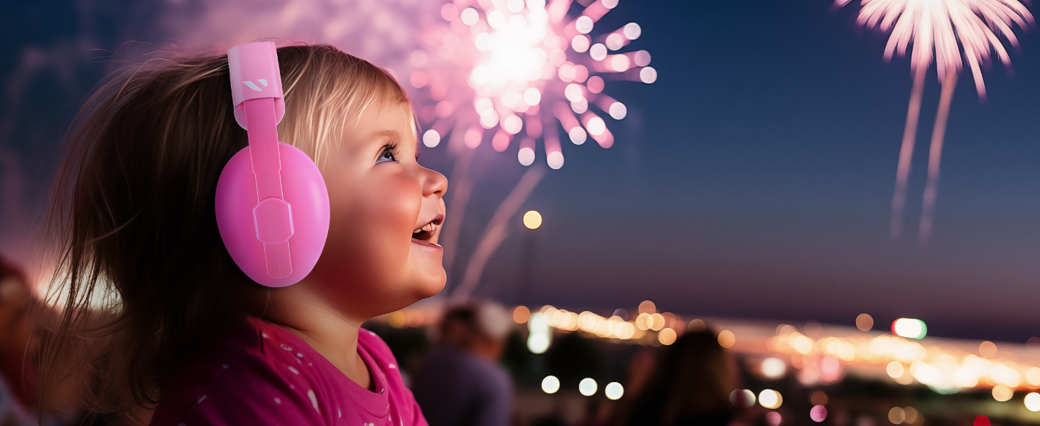 vanderfields baby hearing protection baby wearing earmuff during fireworks