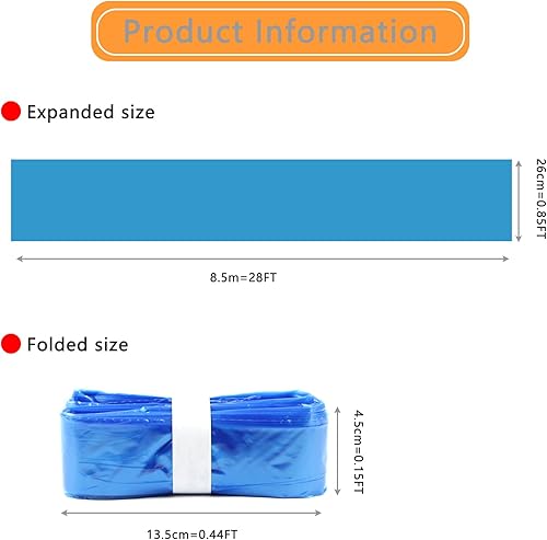 8 Pack Jumbo 28 FT Diaper Pail Refills Cartridge Compatible with Diaper Genie Select Pail, Classic Pail, Compact Pai,Square Pails Diaper Pails Refills - Jamouz