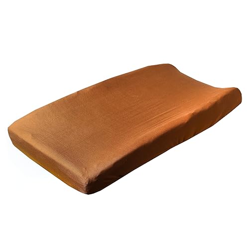 Copper Pearl Premium Knit Changing Pad Cover Soft, Stylish, and Universal Fit for All Standard Diaper Changing Pads, Trendy Design Changing Pad Covers, Briar - Jamouz