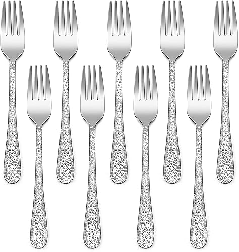 9-Piece Stainless Steel Kids Forks, HaWare Toddler Forks, Kids Silverware Preschooler Utensils, Baby Forks for Self Feeding, Mini Flatware Set for Home Kitchen School, Healthy and Dishwasher Safe - Jamouz