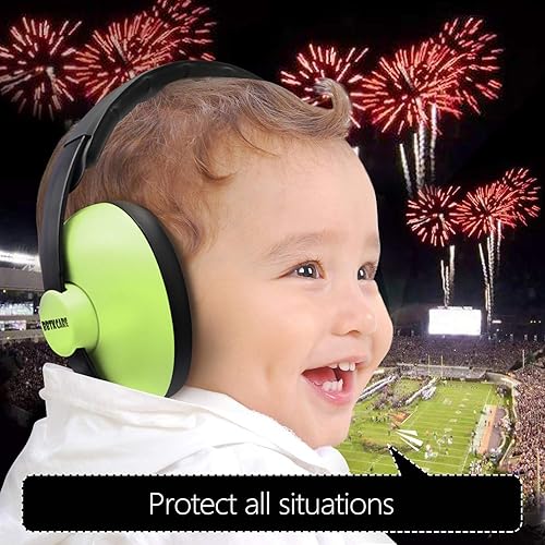 Baby Ear Protection Noise Cancelling Headphones for Babies for 3 Months to 3 Years (Blue) - Jamouz
