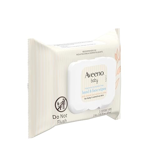 Aveeno Baby Hand & Face Cleansing & Moisturizing Wipes with Oat Extract and Aloe, Fragrance-Free Wipes for Sensitive Skin, Free of Sulfates, Alcohol, Parabens, and Dyes, 25 ct (Pack of 4) - Jamouz