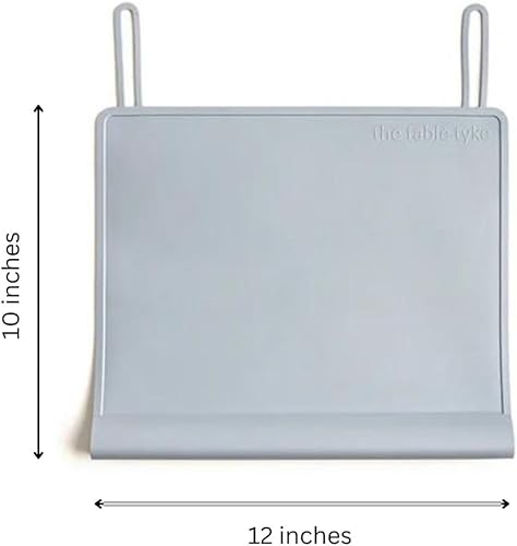 100% Silicone Placemat with Teething Edge Bumper/Spill Stopper | Dishwasher Safe, Travel Ready Non-Slip Suction Activity Mat for Infants, Babies, Toddlers, Children, Kids (Sage Green) - Jamouz