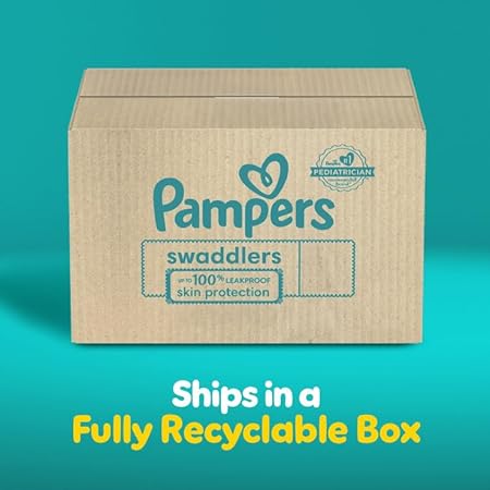 Pampers Swaddlers Diapers Preemie - Size P1, 27 Count, Ultra Soft Disposable Baby Diapers (Pack of 4) - Jamouz