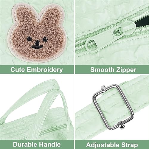 Lushandy Baby Diaper Bag Tote, Cute Mommy Nappy Crossbody Travel Tote, Multifunction Storage Bag - Jamouz