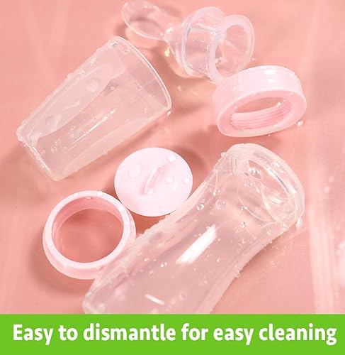 Haakaa Silicone Baby Food Dispensing Spoon Feeder 4oz - Infant Squeeze Cereal Feeder, Baby Fresh Food Feeder, Feed Bottle for Puree, Solid Baby Food, BPA Free, 4m+ Babies – Grey - Jamouz