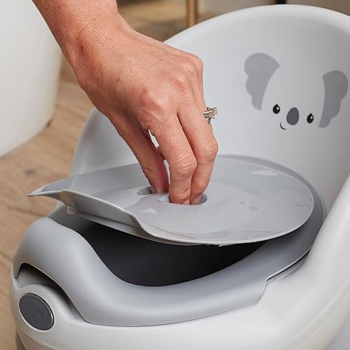 Infantino Potty Pals Potty Seat - Potty Training Toilet, Removable Bowl with Splashguard, Slip Resistant Feet, Gray Koala - Jamouz