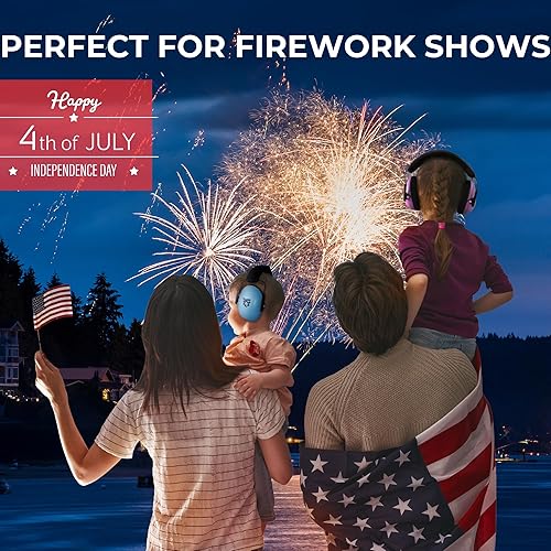 Noise Cancelling Headphones for Kids, Adjustable Baby Ear Protection Earmuffs with Ergonomic Design - Jamouz