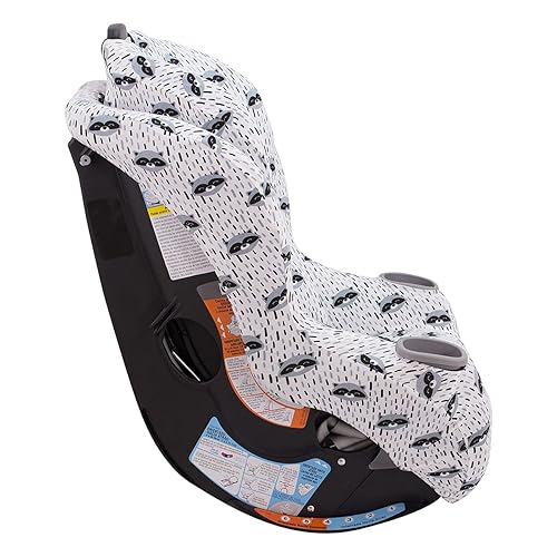 JYOKO Kids Cover Liner for car seat Compatible with Graco Extend2fit, 100% Cotton Made (Raccoon) - Jamouz