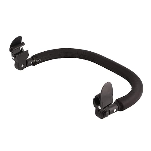 Universal Baby Stroller Guardrail Armrest Adjustable Baby Bumper Bar Stroller Accessories Adjustable Baby Bumper Bar (Black) - Jamouz