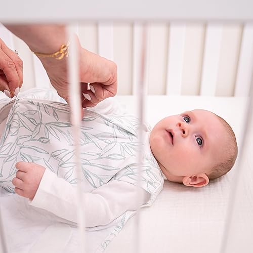 HALO 100% Cotton Sleepsack Swaddle, 3-Way Adjustable Wearable Blanket, TOG 1.5, Baby Blue, Newborn, 0-3 Months - Jamouz