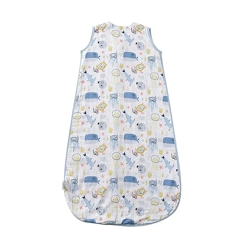 Baby Sleep Sack 2-4 T Baby Wearable Blanket 100% Organic Cotton 0.5 TOG Toddler Sleeping Sack 2- Way Zipper Soft Lightweight X-Large Pup - Jamouz