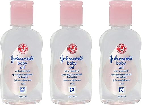 Johnson's Baby Massage Oil, 50 ml / 1.7 FL Oz - 3 Pack - Jamouz