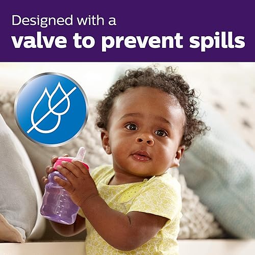 Philips Avent Natural Trainer Cup with Extra Fast Flow Natural Response Nipple (Flow 5) and Soft Spout, 5oz, SCF263/01 - Jamouz