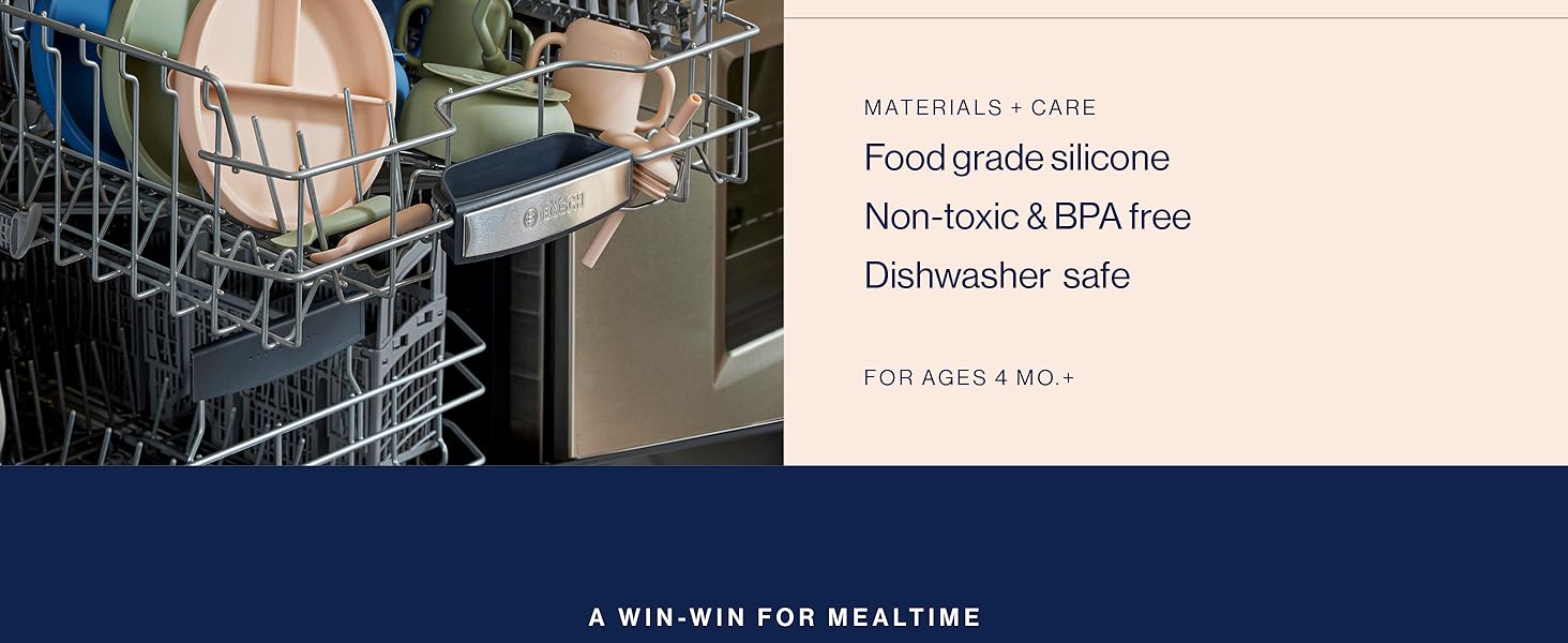 Features non-toxic plastic, sustainably sourced wood, and a machine washable cushion.