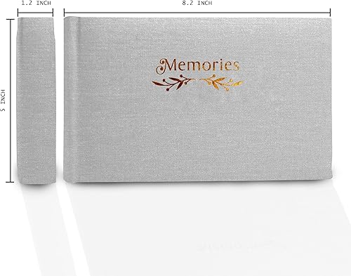 Holoary Small 4x6 Photo Album, Linen Hard Cover, Holds 50 Photos, Black Page Traditional Book Bound, Mini Brag Book Baby Album, Ideal For Wedding, Family Pictures, Gifts, Anniversary (Sky blue) - Jamouz