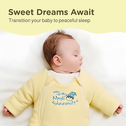 Magic Sleepsuit Baby Merlin's 100% Cotton Baby Transition Swaddle - Baby Sleep Suit - Lavender colour -for 3-6 Months baby - Jamouz