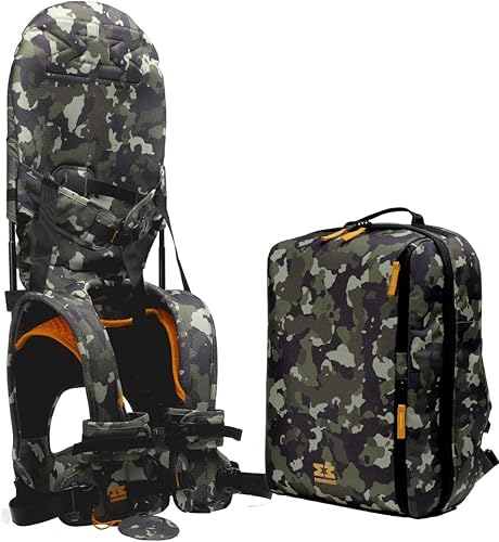 MiniMeis G4 Backpack, Grey-Melange - 28L - Compatible with MiniMeis G4 Child Shoulder Carrier - Jamouz