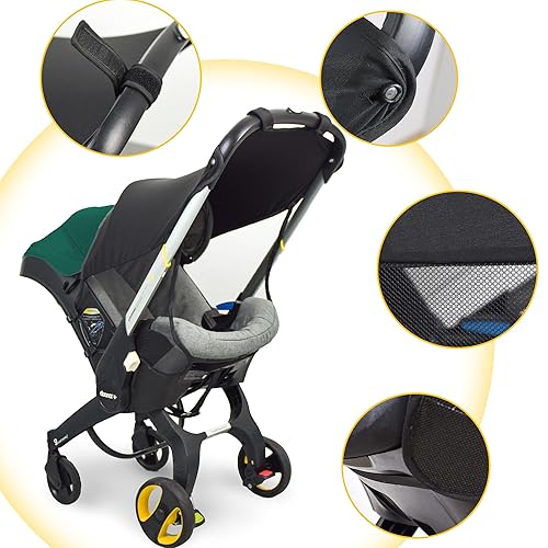 Custom Designed Sunshade Extension Compatible with Doona car seat Stroller, Marsheepy Stroller Sun Shade Baby Car seat UV Protection Sun Cover for Baby Pushchairs Strollers - Jamouz