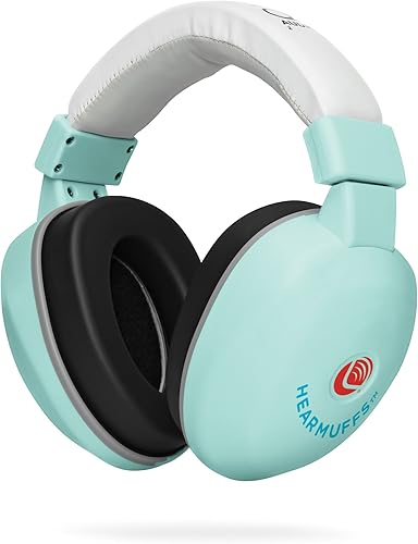 Lucid Audio HearMuffs Baby Hearing Protection (Over-The-Ear Sound Protection Ear Muffs Infant/Toddler/Child) (Spa Green), One Size - Jamouz