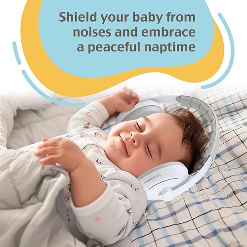 'CuddleEars' 2 in 1 Baby Ear Muff - Noise Canceling Infant Toddler Headphone Hearing Protection Earmuff for Plane - Jamouz