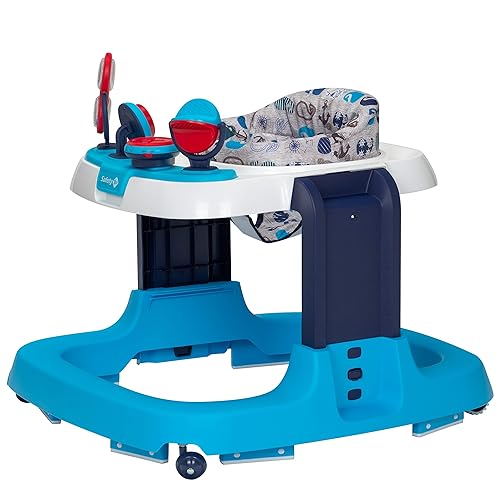 Safety 1st Ready, Set, Walk Dx Developmental Baby Walker with Wheels, Baby Toys, Nantucket - Jamouz