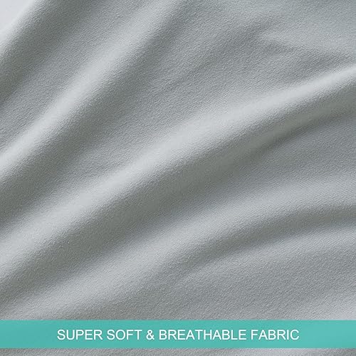 Pregnancy Pillow Cover U-Shaped, Super Soft Replacement Cover Fits Most 55/57 Inch Maternity Pillow, Full Body Pregnancy Pillow Case, Universal Fit, Grey Hearts Print - Jamouz