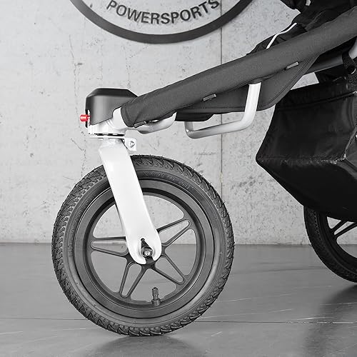 Front 12/12.5×1.75/2.125/2.25 Tires and Tubes Compatible with 3-Wheeler Gear Jogging Troller Models (Both Single and Double Strollers) Including Revolution SE/Pro/Flex/SU/Ironman - Jamouz