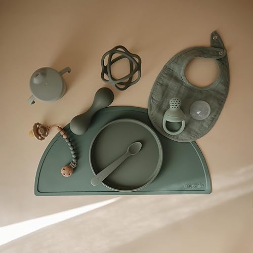 mushie 100% Silicone Baby Pacifier Clip BPA Free | Eva (Mauve) - Jamouz