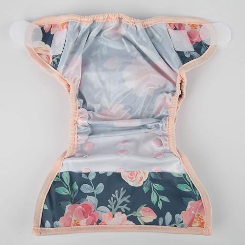 Baby Cloth Diaper Cover Nappy Hook and Loop Double Gusset 6.6lbs to 33lbs (Rabbits Wolves) - Jamouz