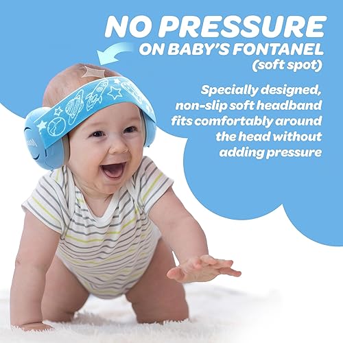 Mack's Baby Muffs | Baby Ear Muffs Noise Protection | High NRR | Noise Cancelling Headphones for Babies & Toddlers - Jamouz