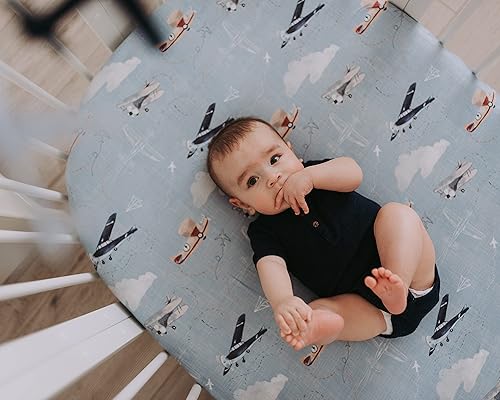 Baby Changing Pad Cover 2-Pack for Girls (Fleurette) - Premium Fitted Sheets Baby Diaper Changing Table Cover - Buttery Soft Cotton Blend - Jamouz