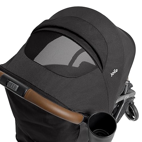 Joie Nutmeg Compact Travel Stroller – Lightweight, with One-Hand Fold, Multi-Position Recline – Newborn to Toddler Travel-Friendly Design (Shale) - Jamouz