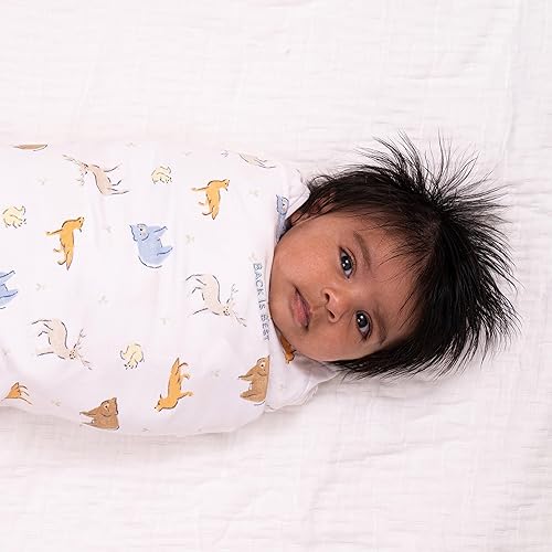 HALO 100% Cotton Sleepsack Swaddle, 3-Way Adjustable Wearable Blanket, TOG 1.5, Baby Blue, Newborn, 0-3 Months - Jamouz