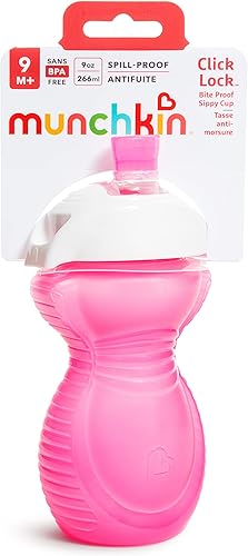 Munchkin® Click Lock™ Bite Proof Sippy Cup, 9 Ounce,2 Count (Pack of 1), Plastic, Blue/Green - Jamouz