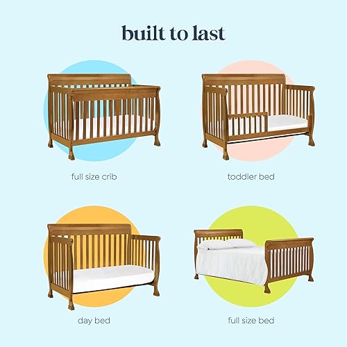DaVinci Kalani 4-in-1 Convertible Crib in White, Greenguard Gold Certified - Jamouz