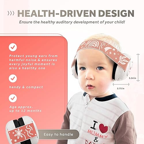 Schallwerk ® Mini+ Baby Ear Muffs – Noise Protection for Babies, Infants, Toddlers – CE & ANSI Certified Headphones - Jamouz