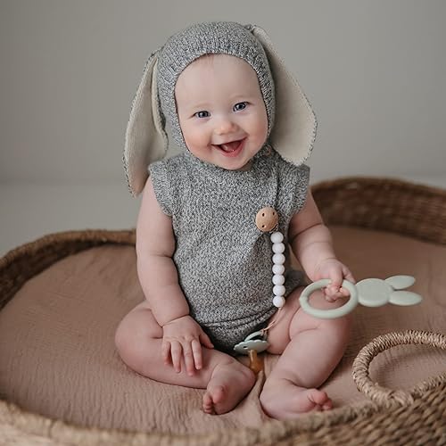 mushie Silicone Baby Teether Toy | Pretzel - Jamouz