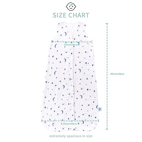 Baby Sleep Sack 2-4 T Baby Wearable Blanket 100% Organic Cotton 0.5 TOG Toddler Sleeping Sack 2- Way Zipper Soft Lightweight X-Large Pup - Jamouz