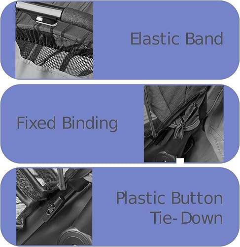 Mosquito Net Universal Stroller Netting - Mosquito Netting for Strollers - Durable Stroller Netting - Double Zipper Design Netting - Jamouz