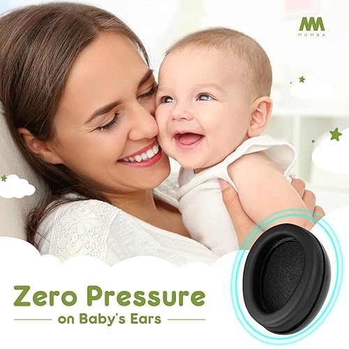 Mumba Baby Ear Protection Noise Cancelling Headphones for Babies and Toddlers Baby Earmuffs - Ages 3-24+ Months - Jamouz