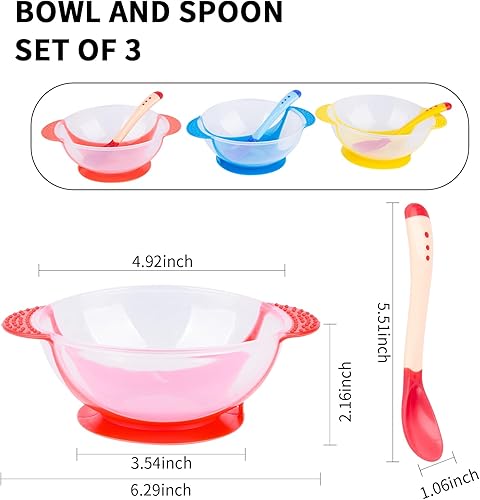 Berry President Magic Bowl 360 Degree Rotation Spill Resistant Gyro Bowl with Lid For Toddler Baby Kids Childre (Pink) - Jamouz